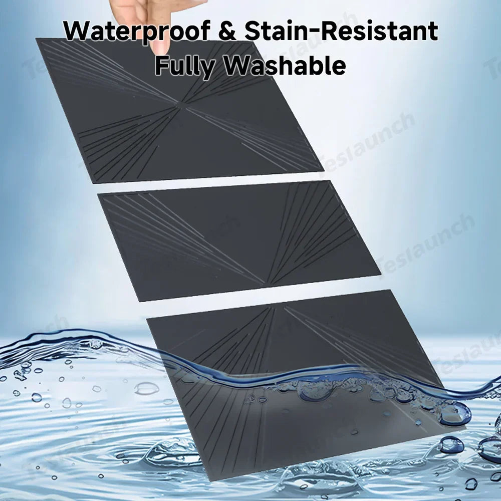 Tesla Model Y Model 3 Center Console Silicone Mat Protector - Juniper/Highland - 2024+ & 2025+ - Evooor