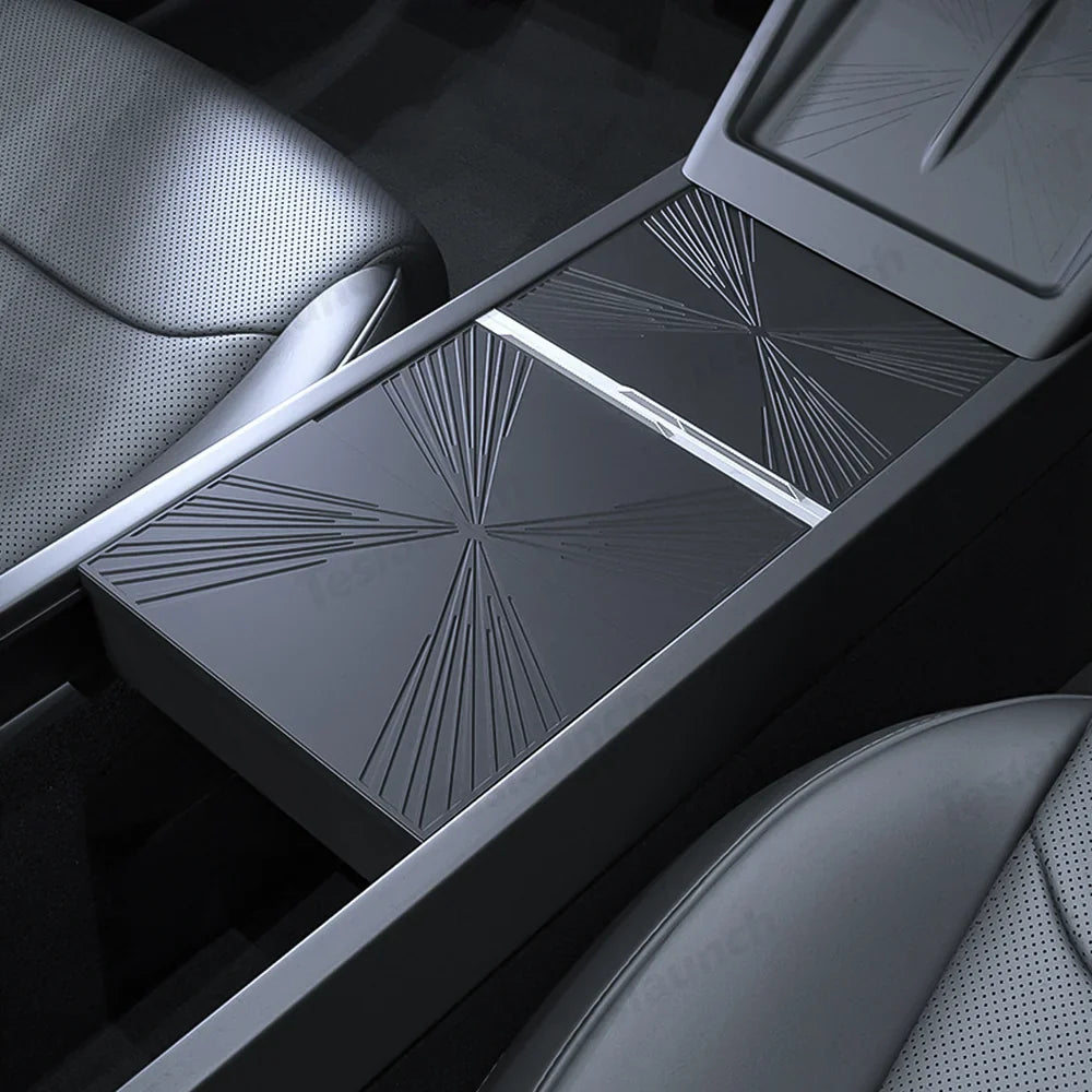 Tesla Model Y Model 3 Center Console Silicone Mat Protector - Juniper/Highland - 2024+ & 2025+ - Evooor