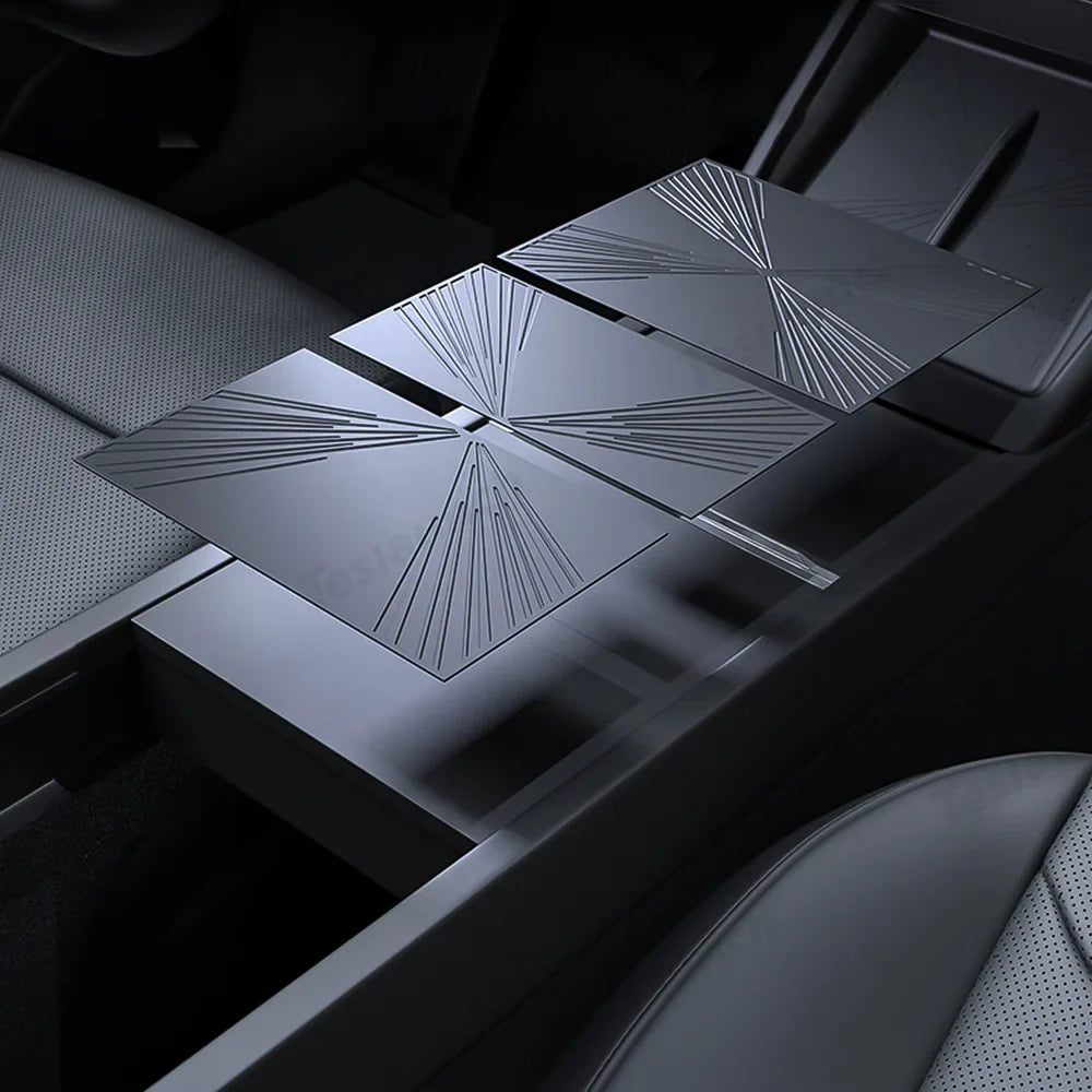 Tesla Model Y Model 3 Center Console Silicone Mat Protector - Juniper/Highland - 2024+ & 2025+ - Evooor