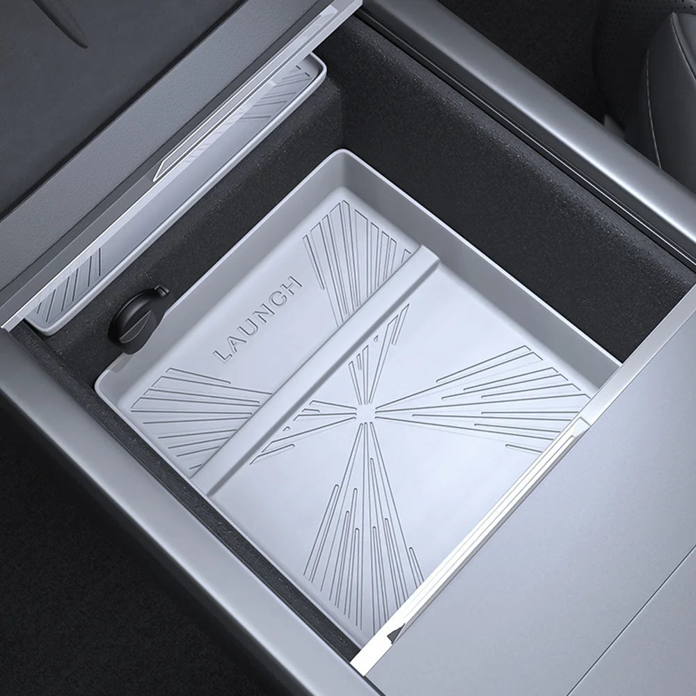 Plateau de rangement inférieur en silicone pour accoudoir de console Model 3 Highland 2024+ pour Tesla