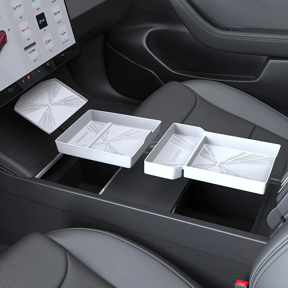 2024+ Model 3 Highland Silicone Console Armrest Box Lower Storage Tray for Tesla