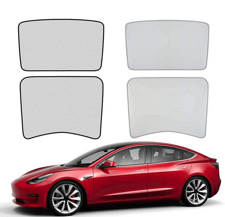 Glass Roof / Sunroof Sunshade for Tesla Model 3(2021-2023) Sun Visor Accessories - Evooor