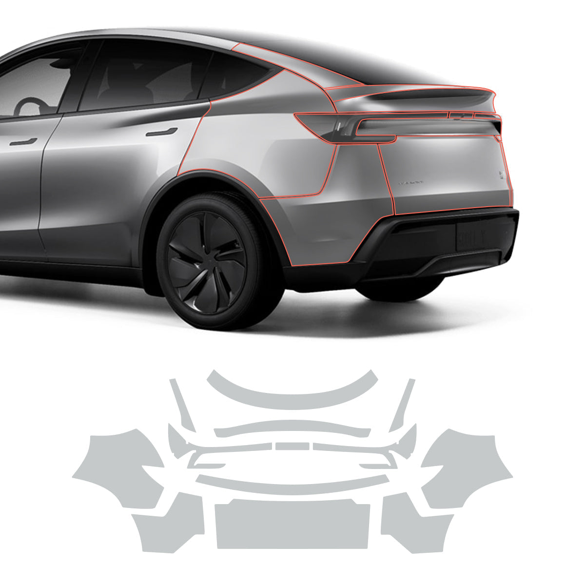 High-Quality Juniper 2025+ Tesla Model Y Full-Body TPU Protective Film for Invisible Protection - Evooor