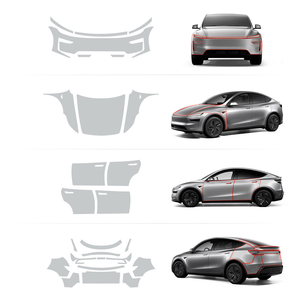 High-Quality Juniper 2025+ Tesla Model Y Full-Body TPU Protective Film for Invisible Protection - Evooor