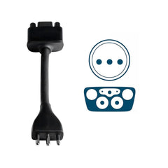 Tesla Mobile Connector Adapter for Italy Travel with Type L Plug - Evooor