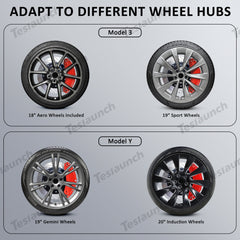 [[PL170]] Cubiertas de pinza de freno 3/Y (4 piezas) (2017-2023) para Tesla