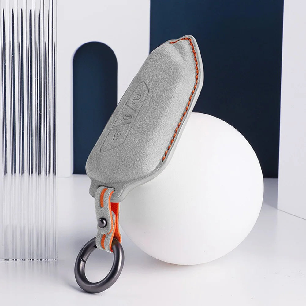 Alcantara Car Remote Key Case Cover For VW ID.3 2025 - Evooor