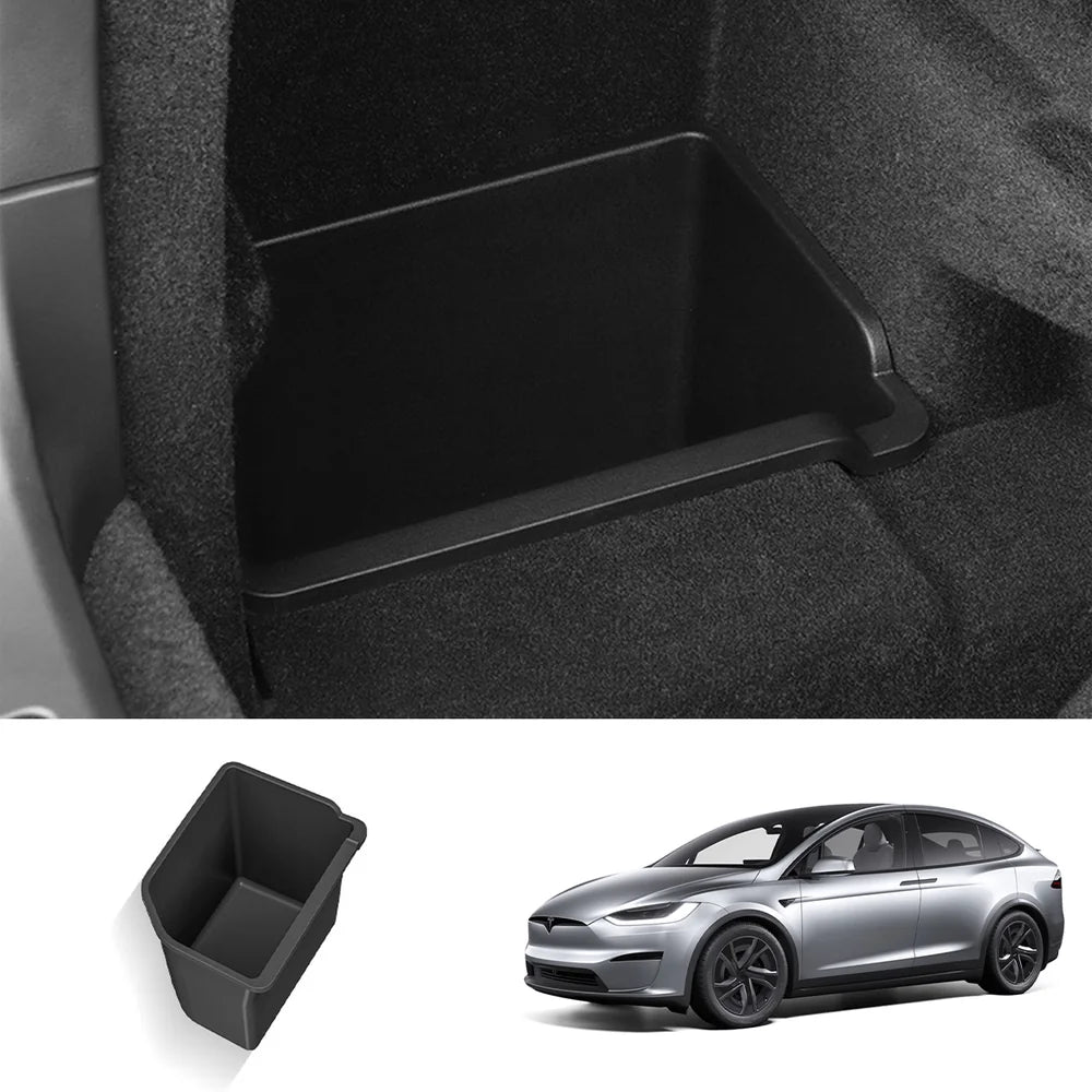 Prémium szilikon tárolótálca Tesla Model X 2023+ Bal alsó csomagtartó elrendezés