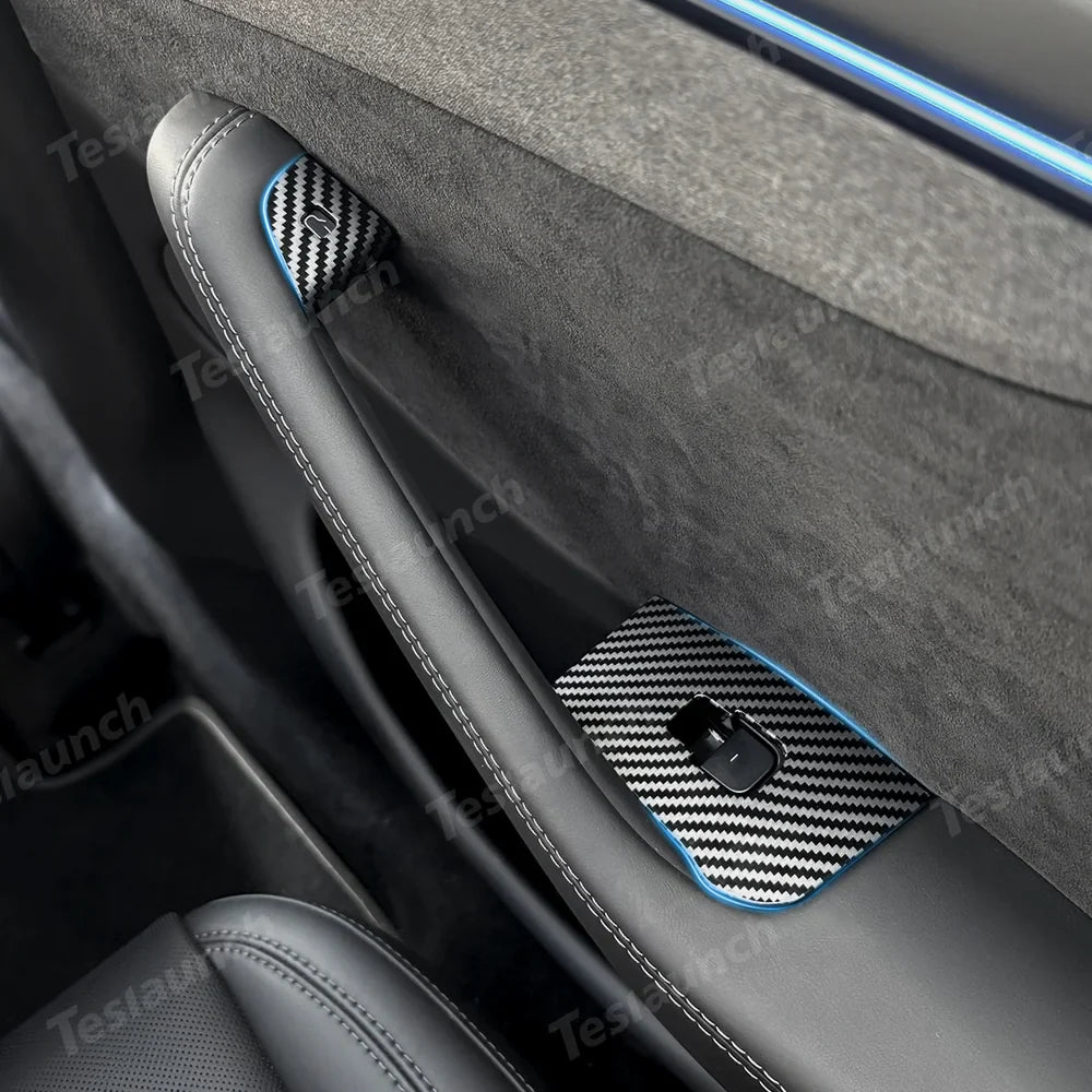 Tesla Model Y Juniper 2025+ 10-Piece Window & Door Button Trim Cover Set for Enhanced Style and Protection - Evooor