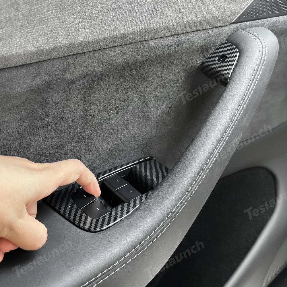 Tesla Model Y Juniper 2025+ 10-Piece Window & Door Button Trim Cover Set for Enhanced Style and Protection - Evooor