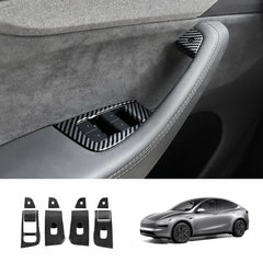 Tesla Model Y Juniper 2025+ 10-Piece Window & Door Button Trim Cover Set for Enhanced Style and Protection - Evooor