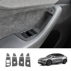 Tesla Model Y Juniper 2025+ 10-Piece Window & Door Button Trim Cover Set for Enhanced Style and Protection - Evooor