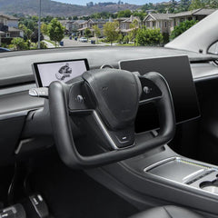 Custom Yoke Steering Wheel Upgrade for Tesla Model 3 and Model Y with Unique Model X/S Yoke Design