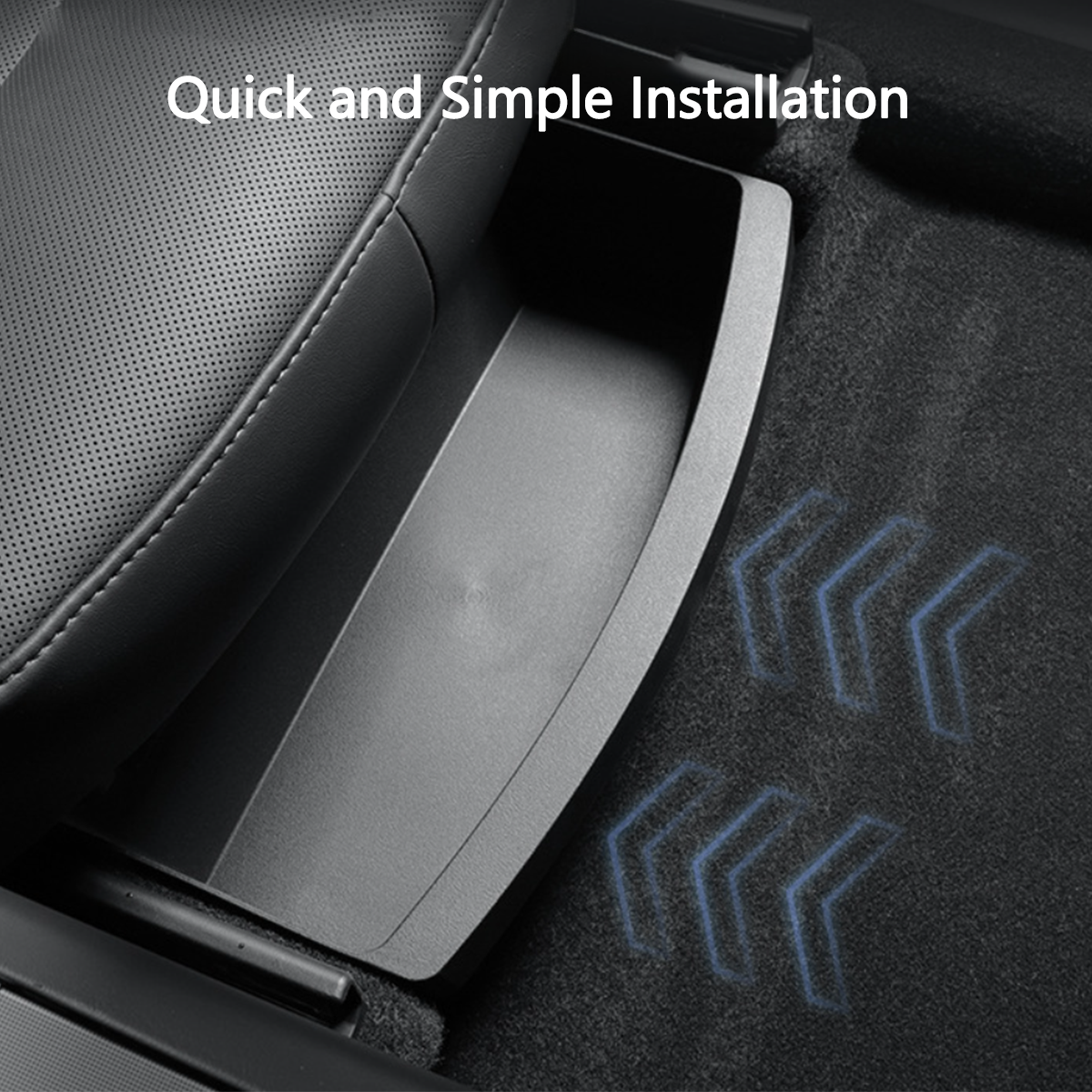 Underseat Organizer for Tesla Model Y 2021+: Premium Storage Solution for Front Row - Evooor