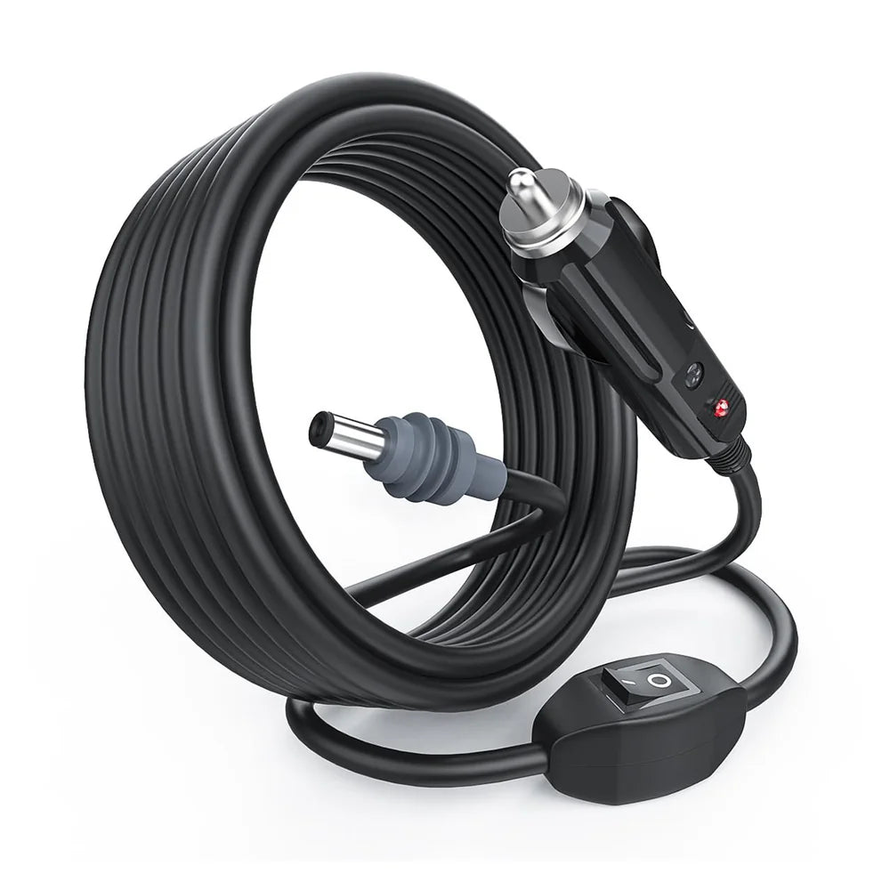 High-quality 10ft Car Charger Cable with Switch for Starlink Mini - DC Power Cord for Improved Performance - Evooor