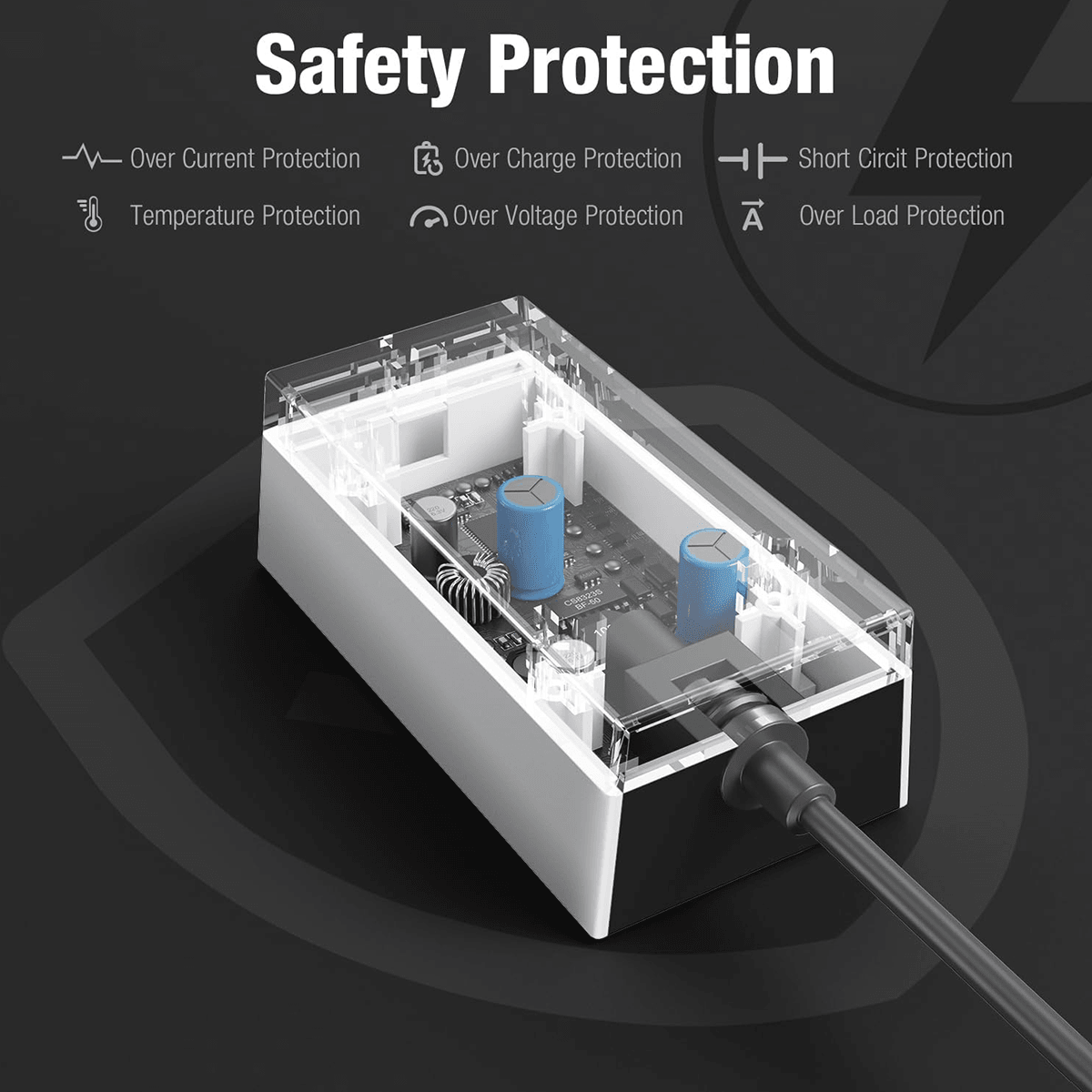 High-Quality 60W Power Adapter for Starlink Mini - Energy-Efficient AC/DC Converter - Evooor