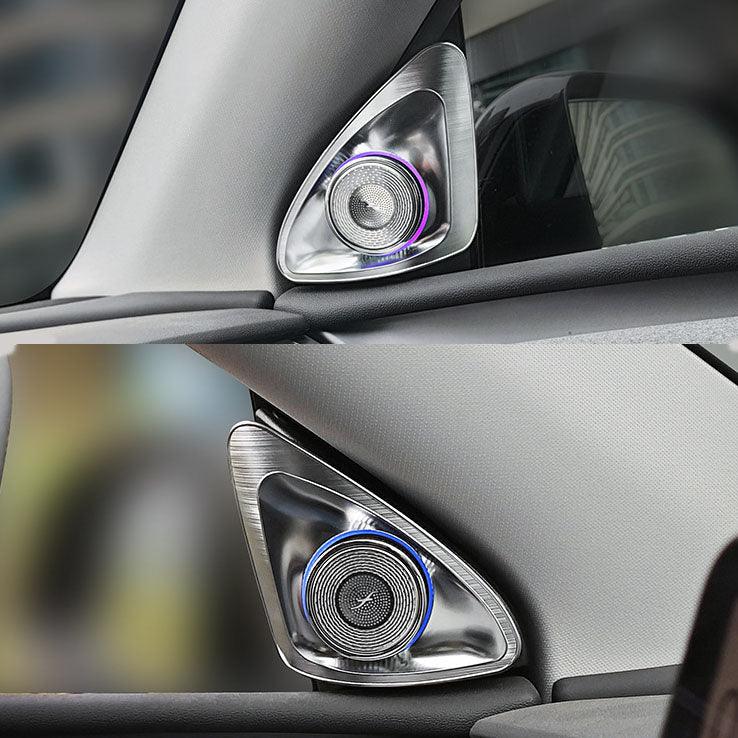 Tesla Model 3/Y 4D Rotating LED Front Door Speaker with Horn Feature and Enhanced Visibility - Evooor