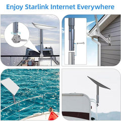 Aluminum Pipe Mount Adapter for Starlink Gen 2 Dish - Evooor