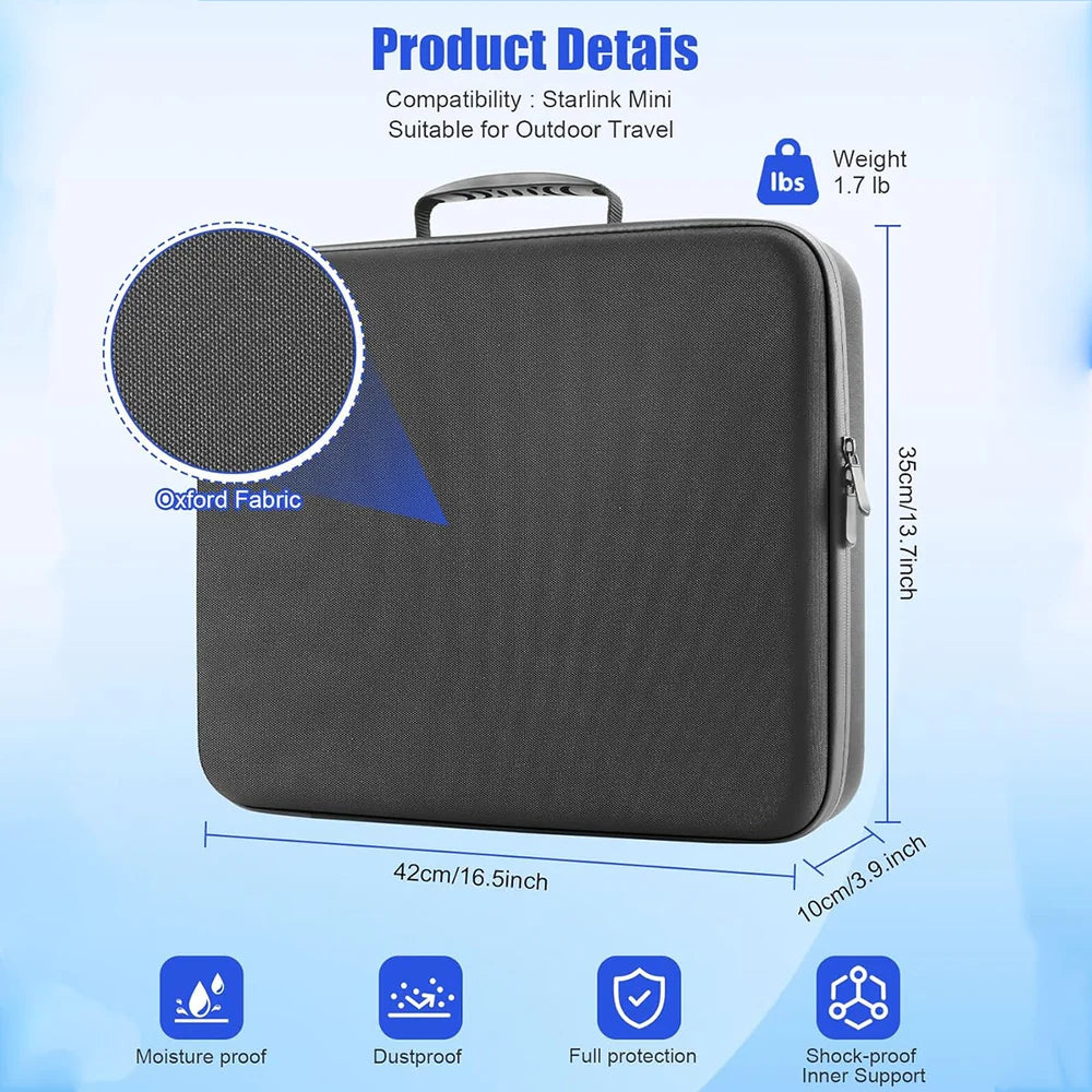 Protective EVA Case for Starlink Mini: Shockproof Travel Organizer - Evooor