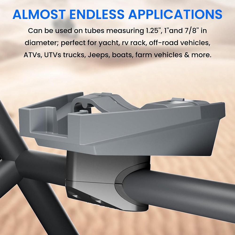 Anti-Theft Tube Bracket for Starlink Mini Mount – Compatible with Car Roof Racks, RVs, and Yacht Railings - Evooor