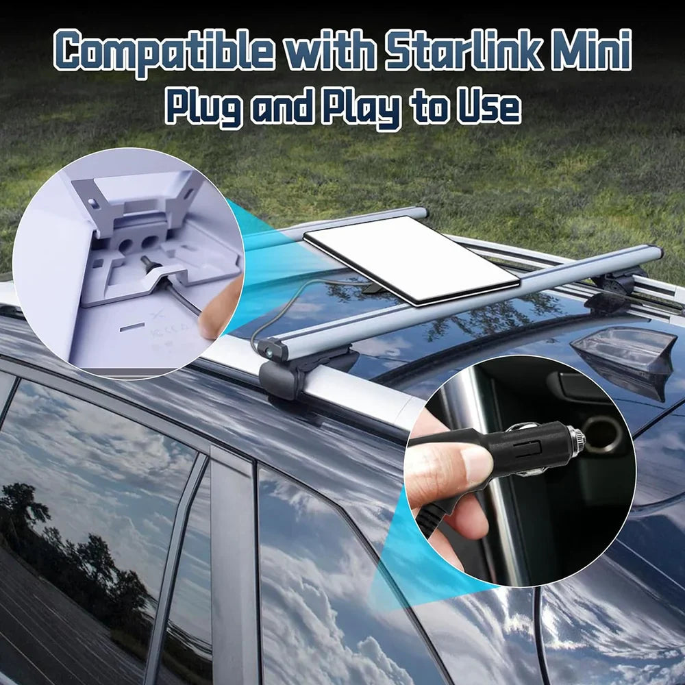 DC Power Cable with Switch for Starlink Mini Car Device - Evooor