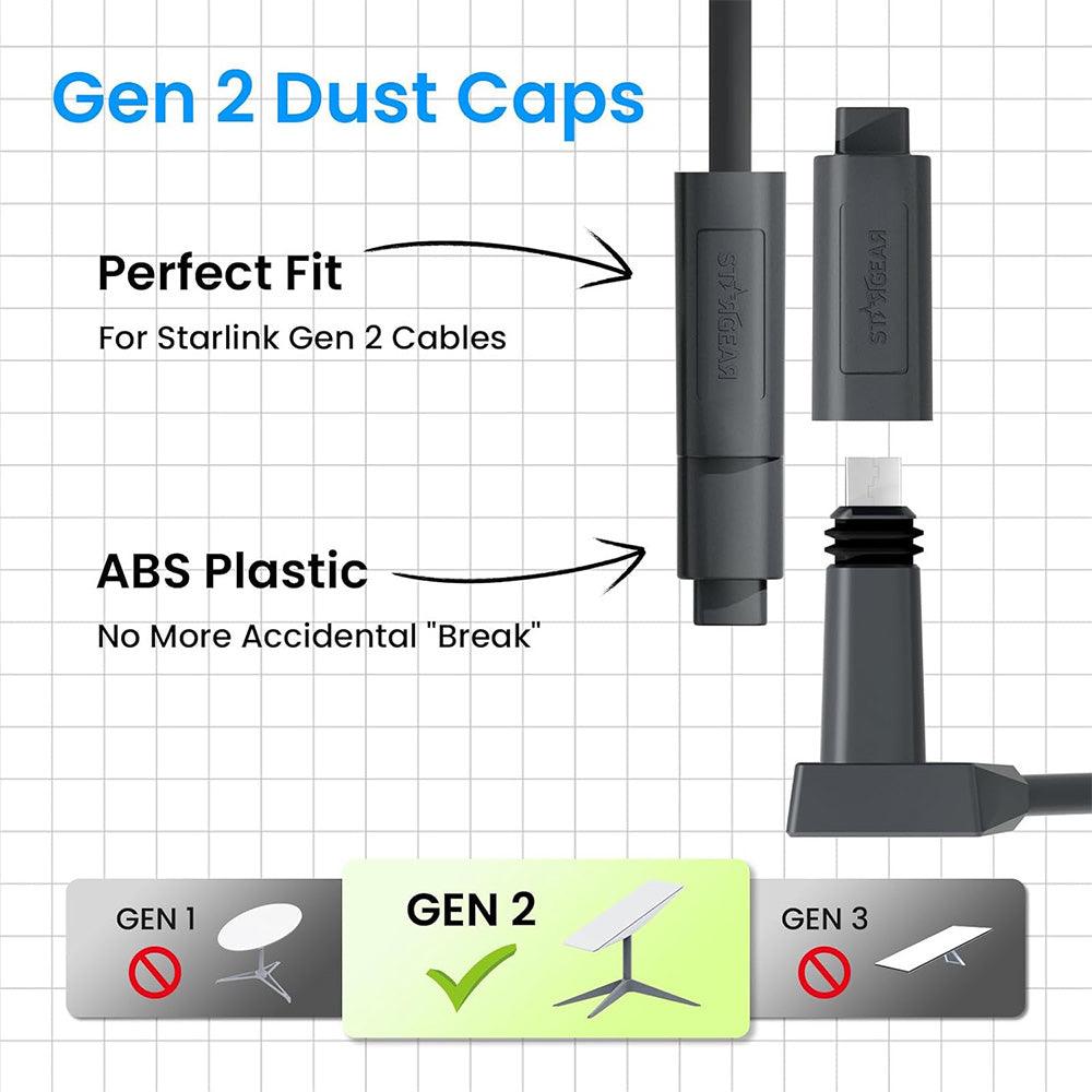 Dust Proof Cable End Protectors for Starlink Gen 2 - Evooor