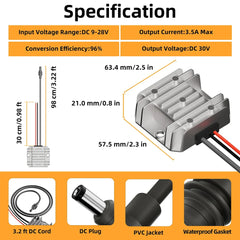 Universal 12V/24V Power Adapter with DC Connector for Starlink Mini - Reliable Power Solution - Evooor
