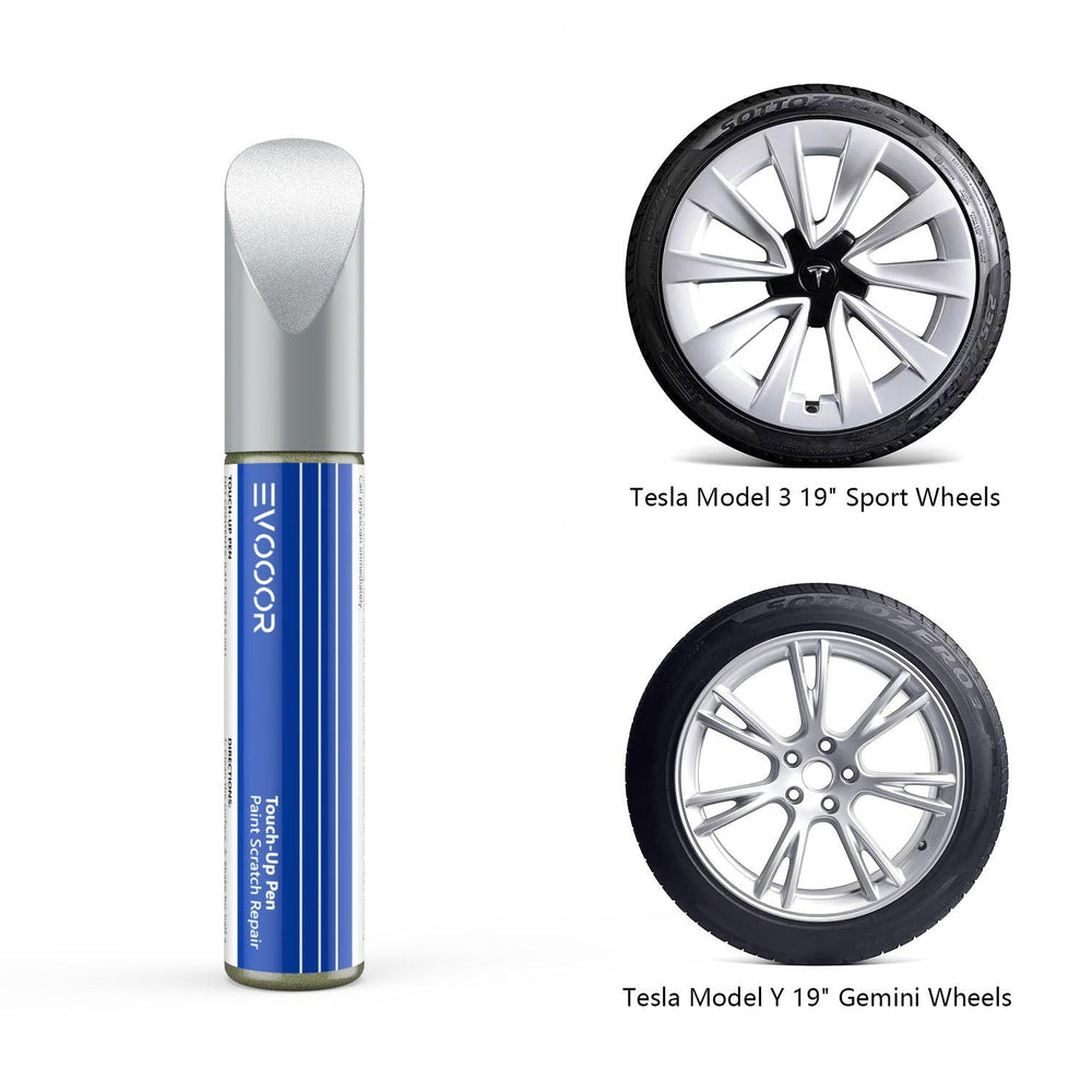 Tesla Model 3/Y/X/S Wheel Hub Repair Paint Pen - New Original Color Match Wheel Paint - Evooor
