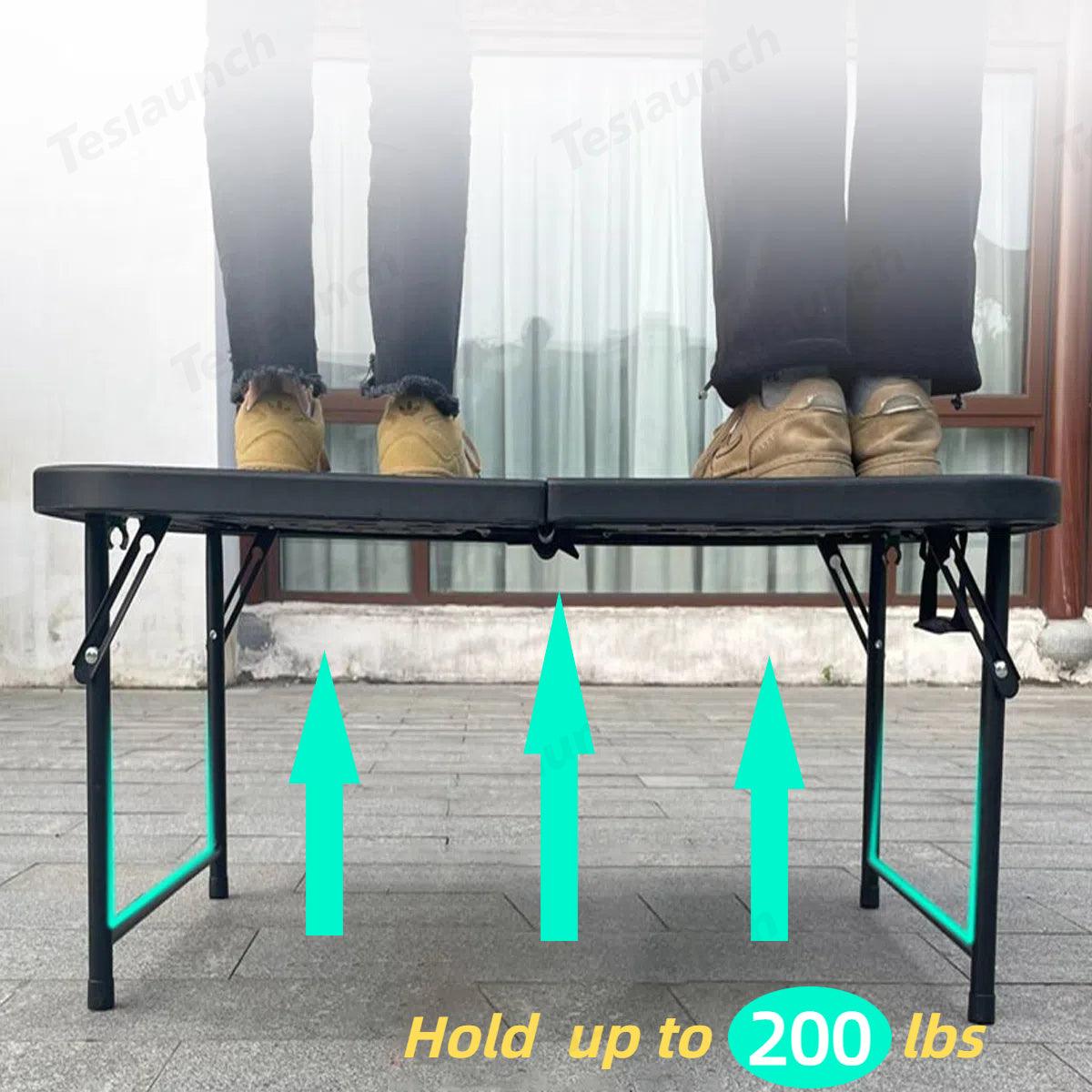 Upgraded Camping Folding Table Travel & Trunk Storage for Tesla Model Y Juniper 2025+ - Evooor