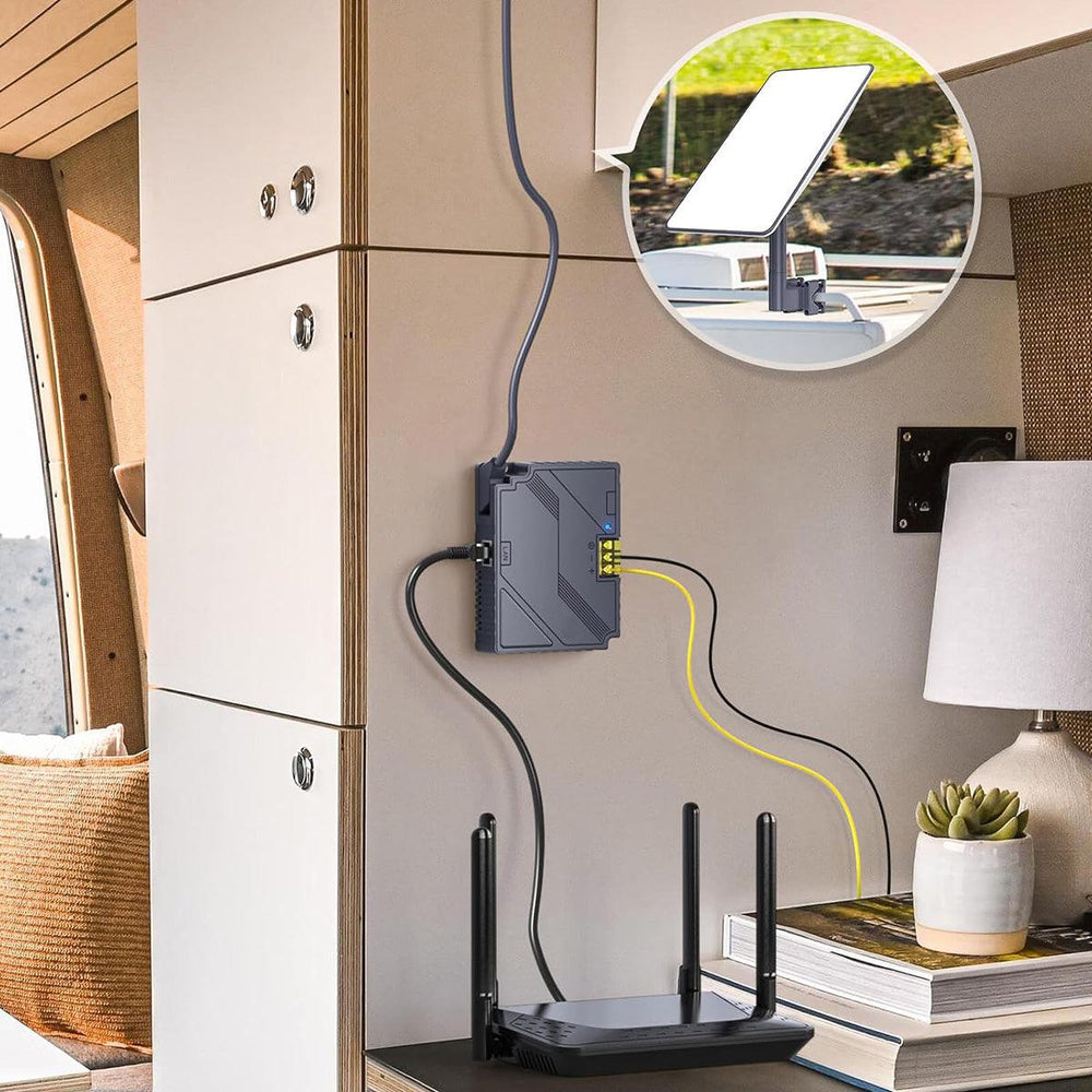 3-in-1 PoE Injector with 9- 36V DC Step-Up Converter for Starlink Gen 2 - Evooor