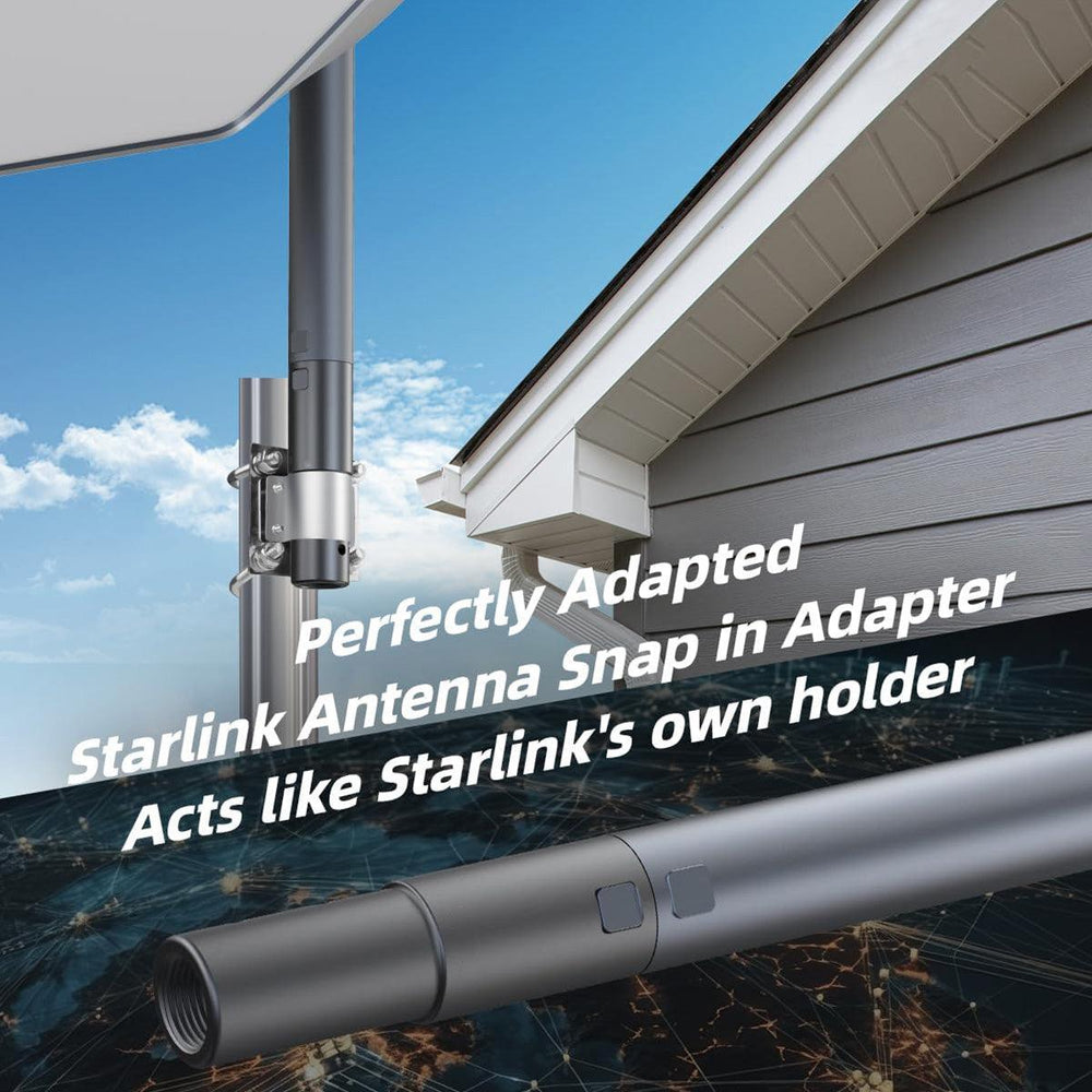 Aluminum Pipe Mount Adapter for Starlink Gen 2 Dish - Evooor