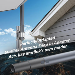 Aluminum Pipe Mount Adapter for Starlink Gen 2 Dish - Evooor