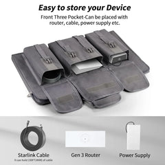 Sturdy Travel Case for Starlink Gen 3 with Room for Dish and Essential Accessories - Evooor