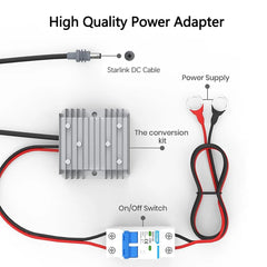 High Quality 12V/24V Car Power Converter for Starlink Gen 3 - Reliable Charging Solution - Evooor