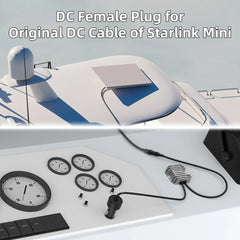 High-Quality Car Charger with Female Plug for Starlink Mini - 10-28V to 30V DC Power Adapter - Evooor