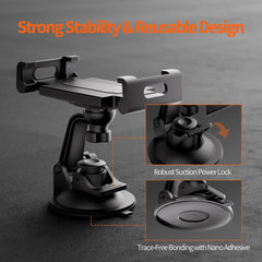 Adjustable Suction Cup Mount with 360-Degree Rotation for Starlink Mini Internet Receiver - Evooor