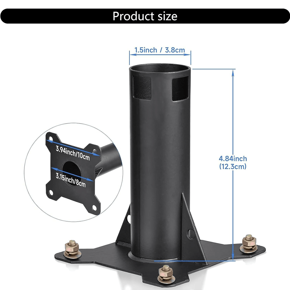 Heavy-Duty Carbon Steel Roof Mount for Starlink Gen 2 Dish - Evooor