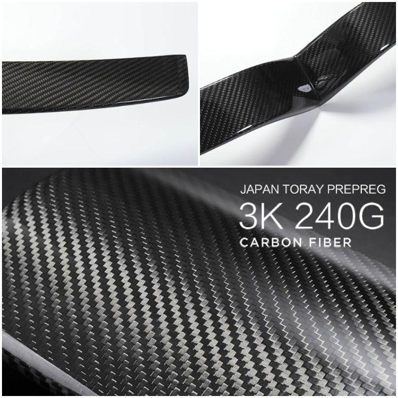 [Real Carbon Fiber] Front Center Grille Trim Strip For Tesla Model S 2016-2023 - Evooor