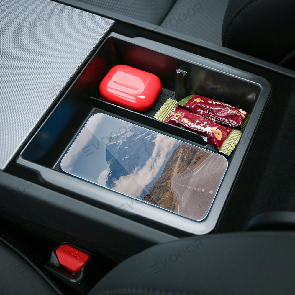 2024 Model 3 Highland Center Console & Armrest Storage Box for Tesla - Evooor