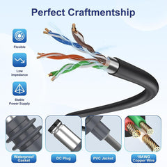 Waterproof 3-in-1 Charging Cable for Starlink Mini - Evooor