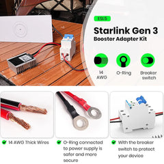 High Quality 12V/24V Car Power Converter for Starlink Gen 3 - Reliable Charging Solution - Evooor