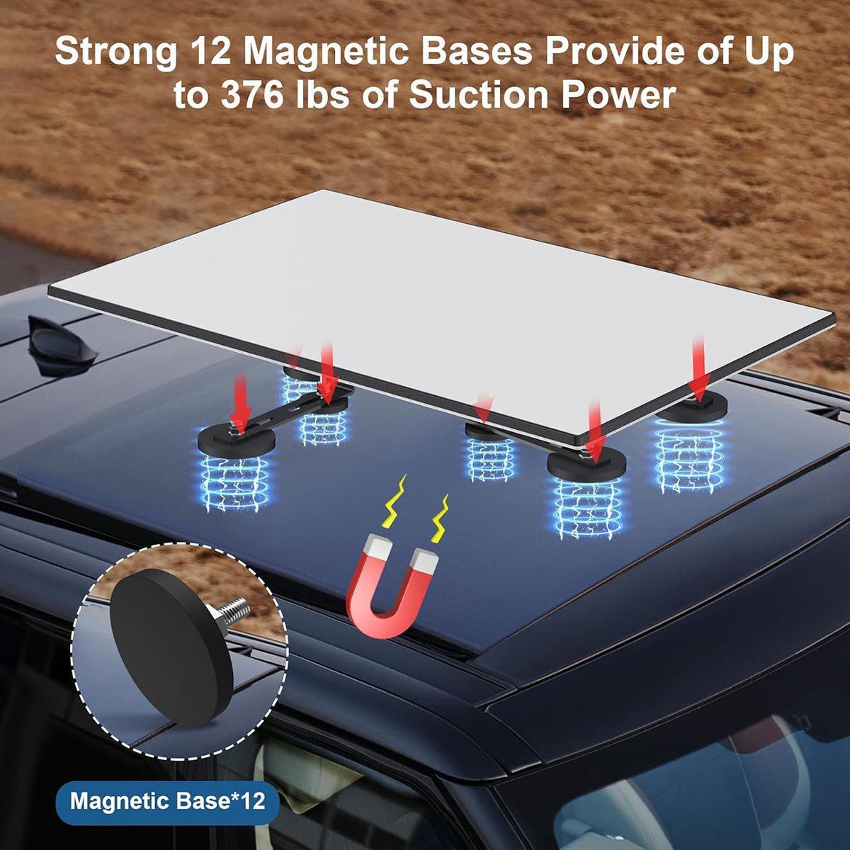 Adjustable Magnetic Roof Mounting Kit for Starlink Gen 3 - Evooor