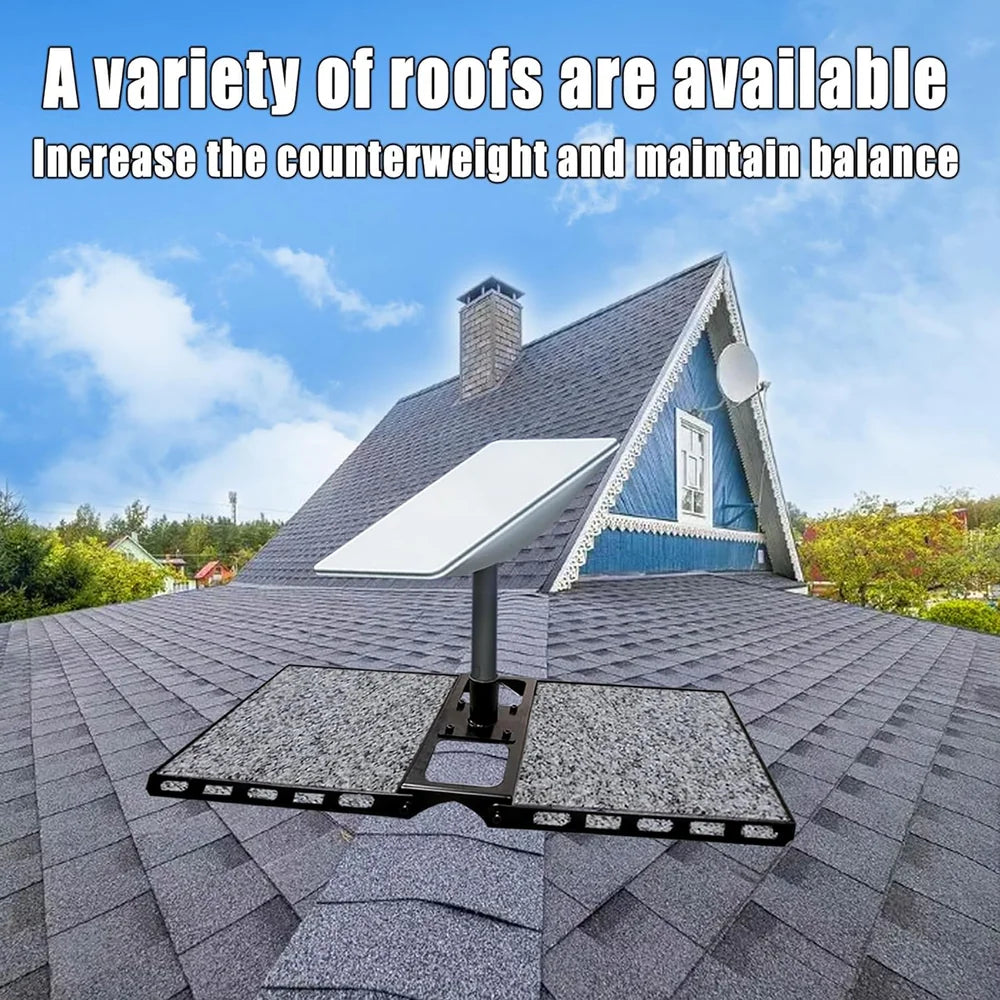 Universal Roof Mount Bracket for Starlink 2nd Generation Satellite Dish Installation - Evooor