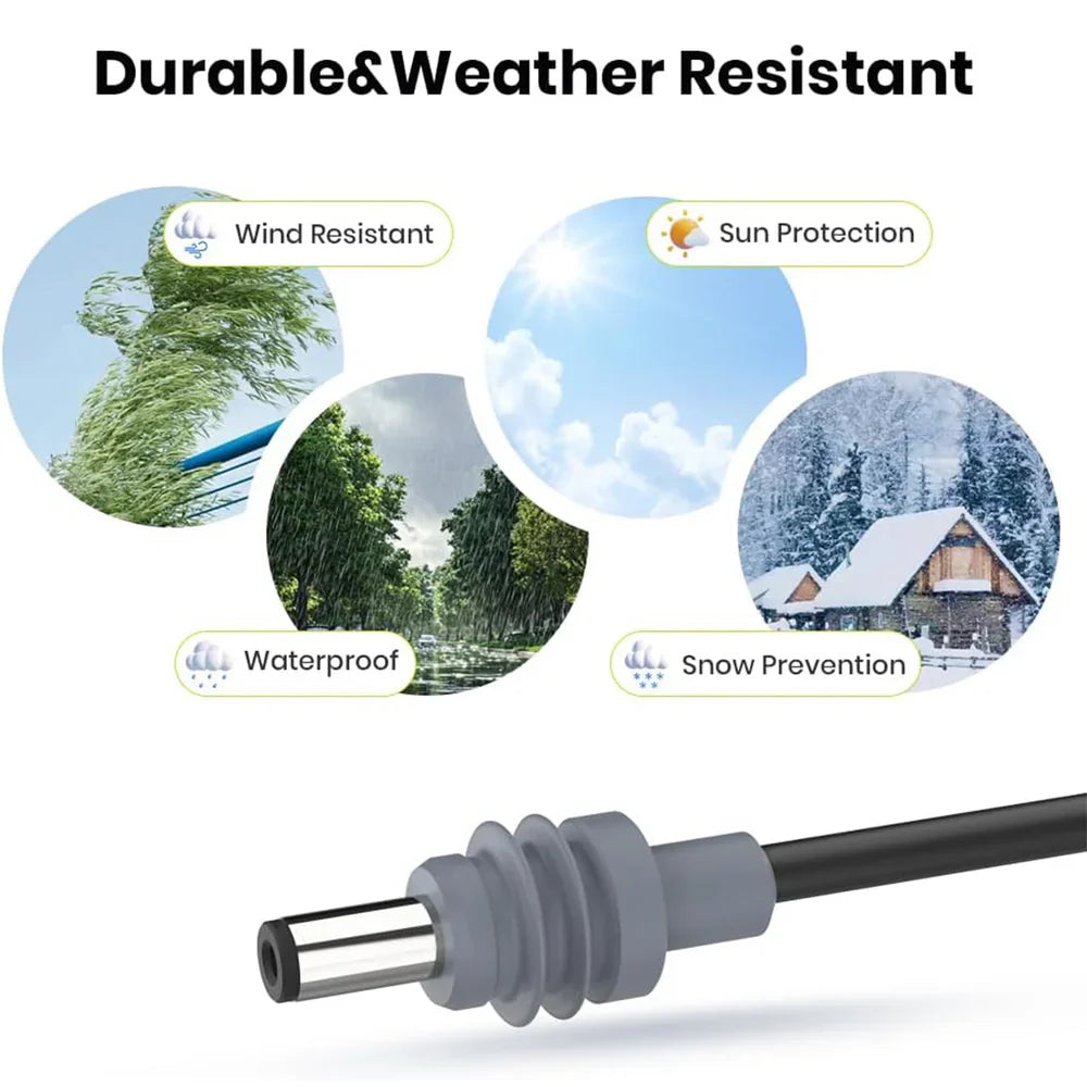 10ft O-Ring DC Charging Cable for Starlink Mini with Switch - Compatible with 3M Length - High-Quality CB8 Connector - Evooor