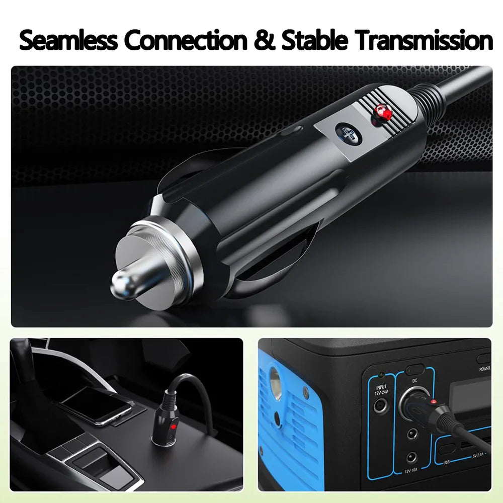 High-quality 10ft Car Charger Cable with Switch for Starlink Mini - DC Power Cord for Improved Performance - Evooor