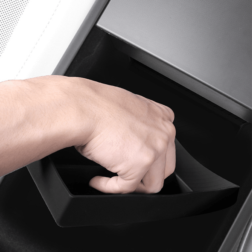 Silicone Center Console & Armrest Lower Storage Tray for Tesla Model Y Juniper 2025+ - Evooor