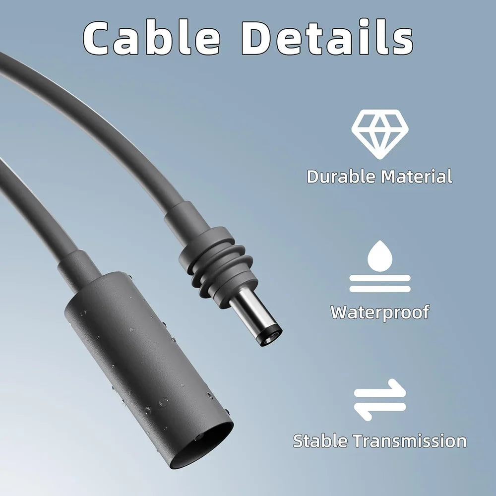 High-Quality Waterproof Female to Male DC Extension Cable for Starlink Mini - Extend Your Connectivity Safely - Evooor