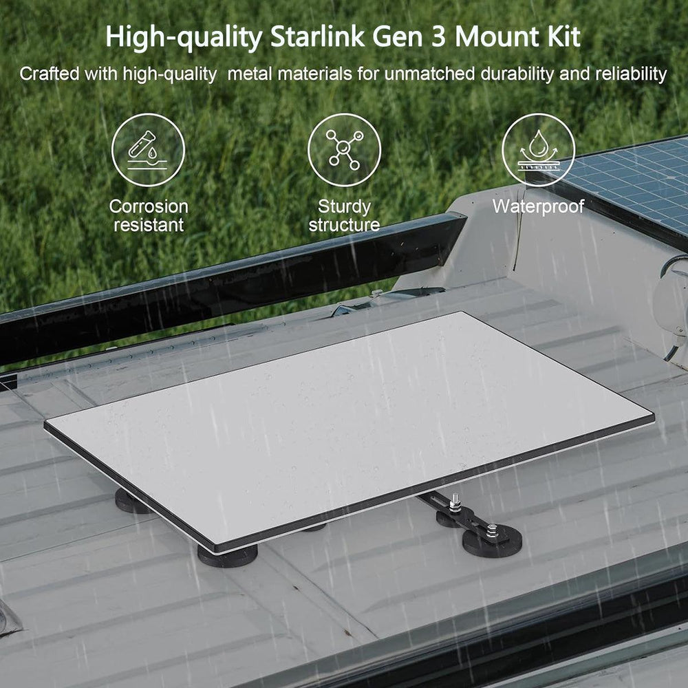 Adjustable Magnetic Roof Mounting Kit for Starlink Gen 3 - Evooor