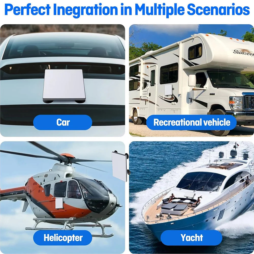 Soporte magnético antirrobo con base de fuerza de tracción de 200 lb para Starlink Mini