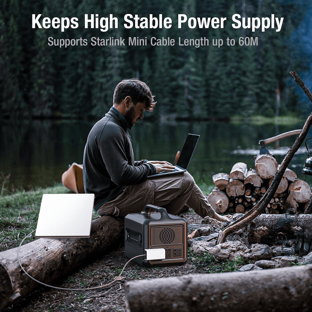 High-Quality 60W Power Adapter for Starlink Mini - Energy-Efficient AC/DC Converter - Evooor